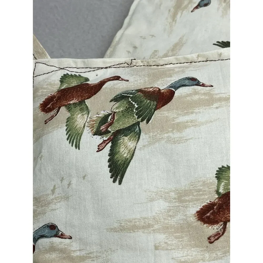 VTG Handmade Mallard Duck Pot Holders Set of 2 Rustic Cabin Lodge Kitchen Decor